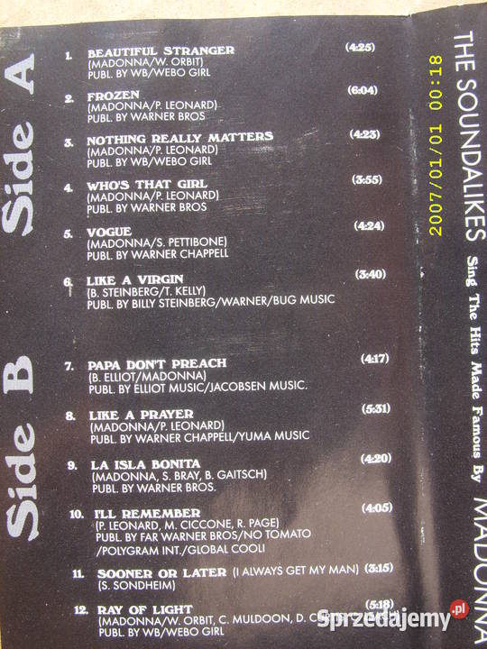 POP MADONNA5 KASET Wołów