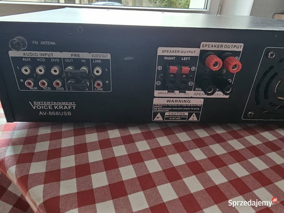 Amplituner Wzmacniacz Stereo Bluetooth USB radio