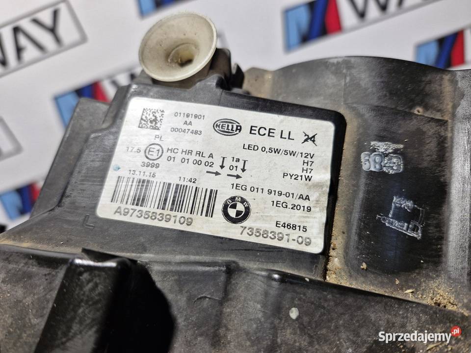 BMW F20 F21 LAMPA LEWY PRZÓD USZKODZONA 7358391 osobowe