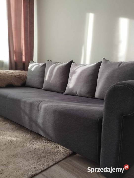 Kanapa 150 195 rozkładana sofa szeroka szara Łóżka sprzedam