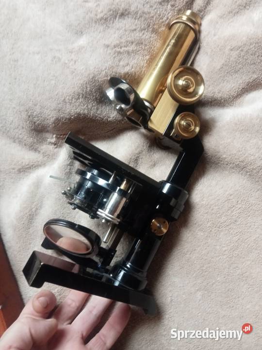 Mikroskop Leitz Wetzlar etui stara Leica 1913r Antyki Grójec