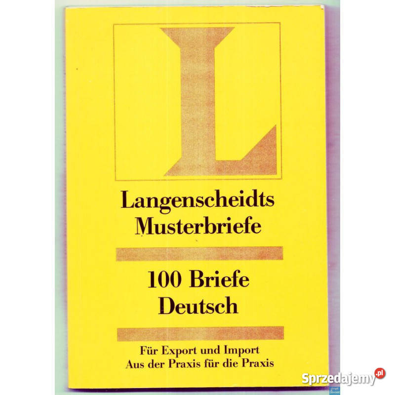 100 Briefe Deutsch fr Export und Import Świdnica sprzedam