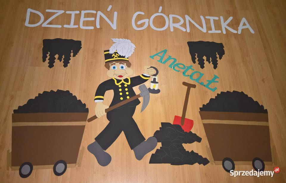 Dekoracje na Dzień Górnika z brystolu Garwolin
