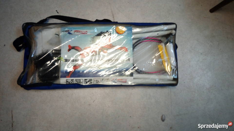 ZESTAW DO BADMINTONA SIATKA PALETKI LOTKA PIŁKA Błaszki