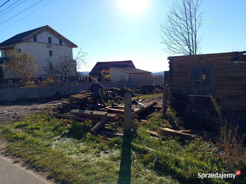 Rozbiórki domów drewnianych stodół szop wymiana Zawichost