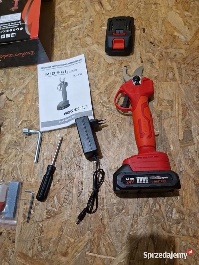 SEKATOR AKUMULATOROWY ELEKTRYCZNY NOŻYCE Nożyce i sekatory