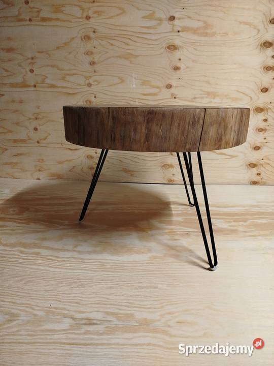 Stolik kawowy z plastra dębu Olsztyn