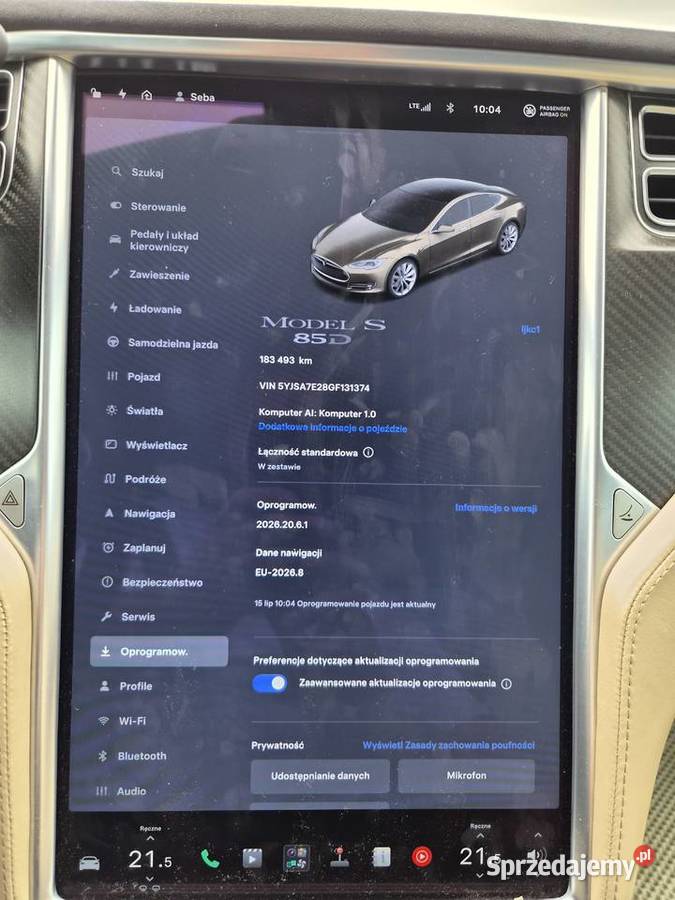 Tesla s Stobierna
