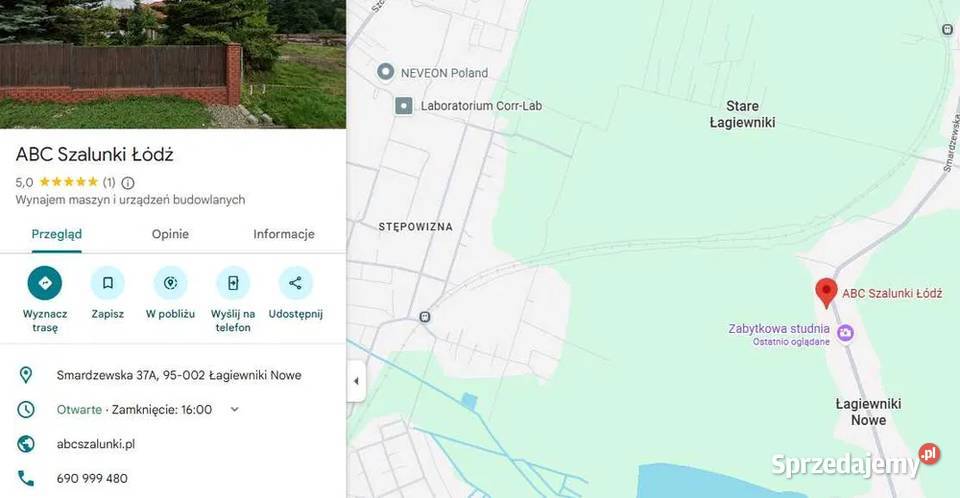 Wynajemsprzedaż szalunków Wieluń i łódzkie