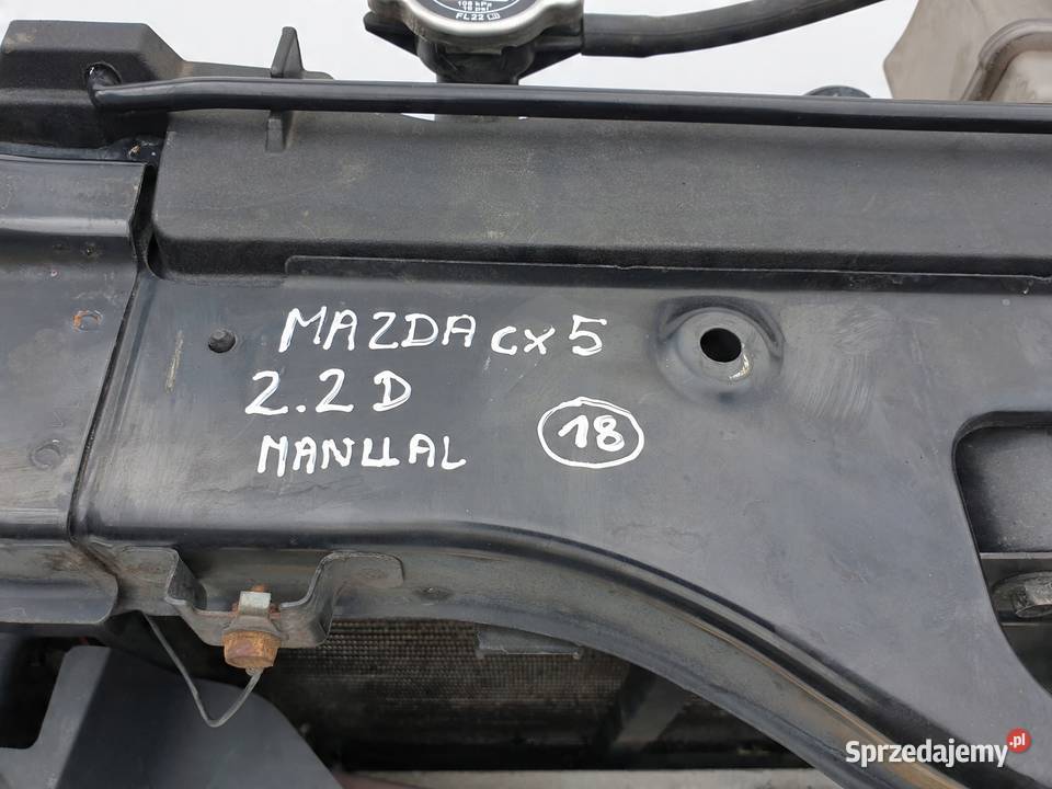 Mazda CX5 22 D 11 PRZEDNI PAS CHŁODNICE KOMPLET Janów
