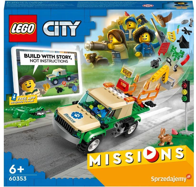 LEGO CITY 60353 MISJE RATOWANIA DZIKICH ZWIERZĄT Łódź
