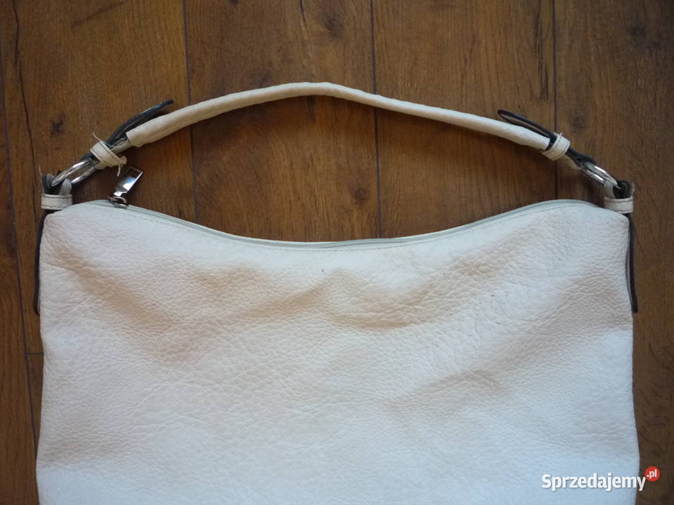 Beżowa torebka Pojemna Duża Mieści format A4 na Szczecin