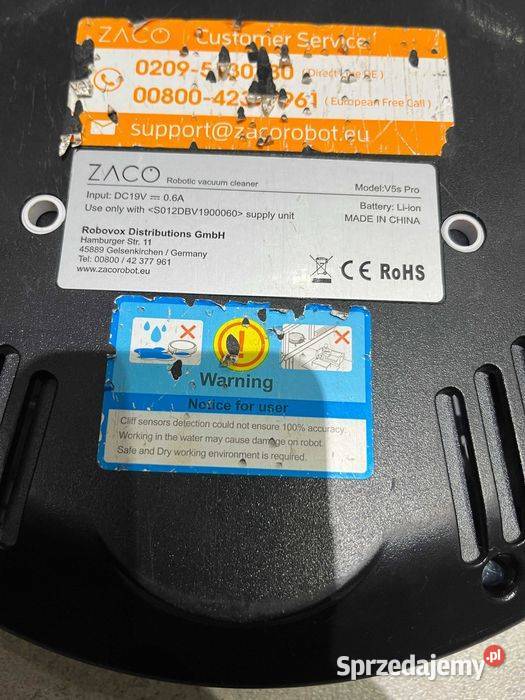 ZACO V5sPro z funkcją mopowania automatyczne Pozostałe wielkopolskie Tuliszków