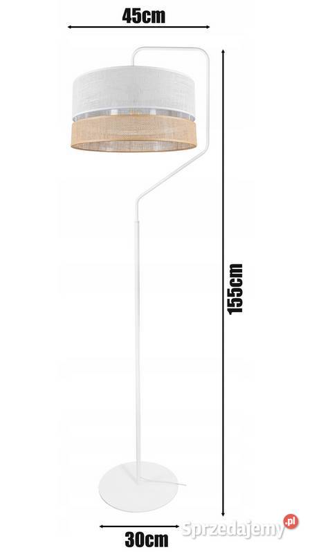 LAMPA STOJĄCA PODŁOGOWA ABAŻUR 40 Nowoczesna Choroszcz