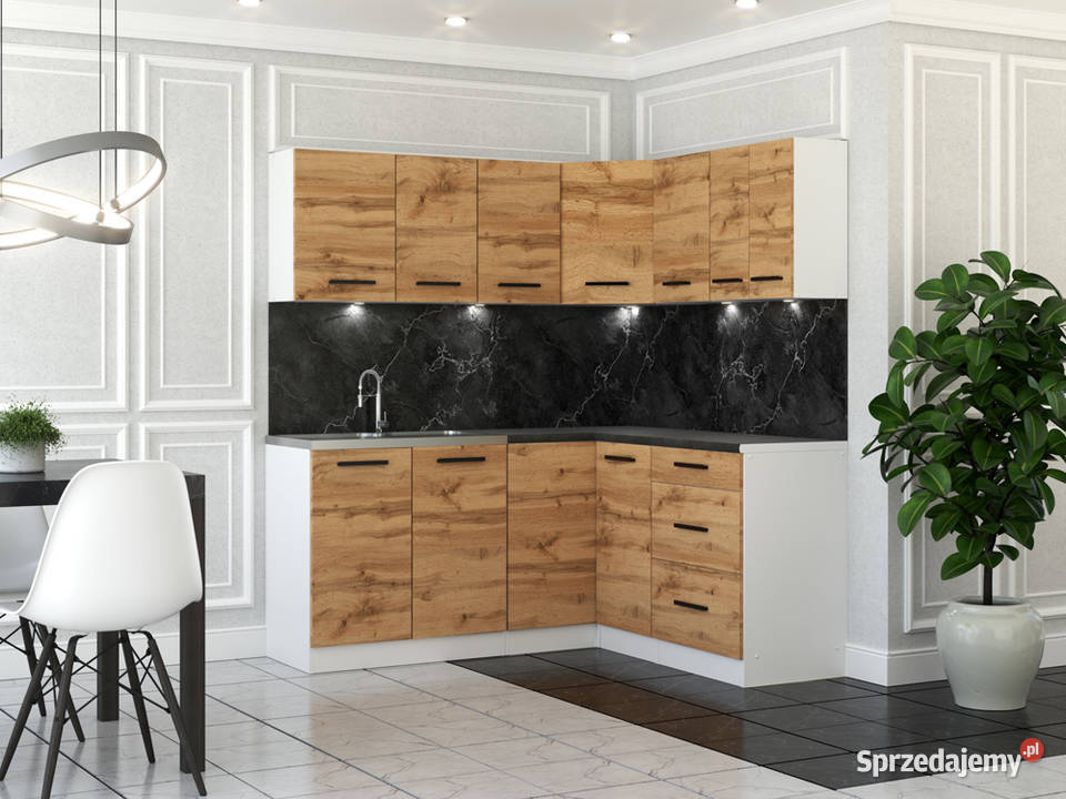 Meble Kuchenne Drewniane Narożne Danka Modułowa 320cm Elbląg sprzedam