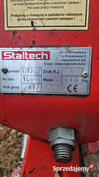 Pługi zagonowe Staltech jednobelkowe Pługi Izbica-Wieś