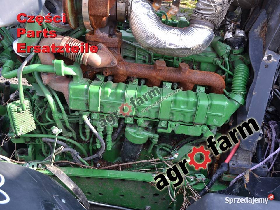 John Deere 6155M części silnik skrzynia biegów Części i osprzęt rolniczy Byków sprzedam