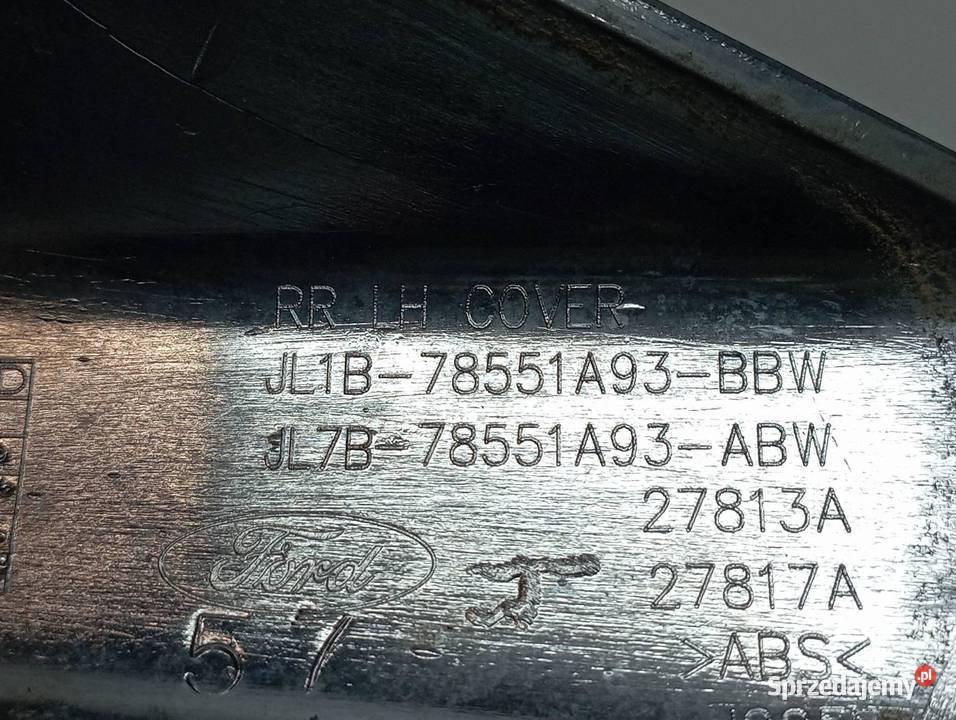 OSŁONA RELINGU LEWY TYŁ JL1B78551A93BBW Lincoln Osłony i zaślepki