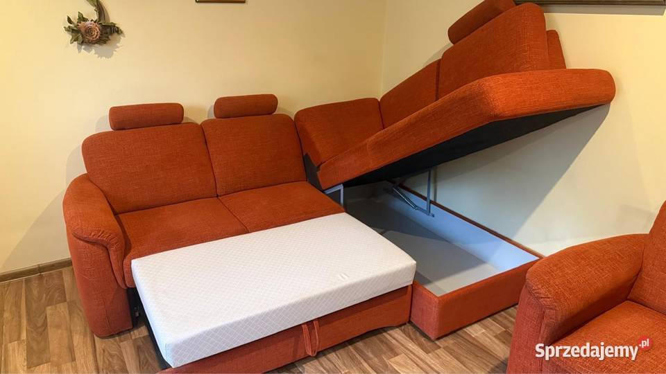 komplet wypoczynkowy narożnik fotel Vero Łańcut