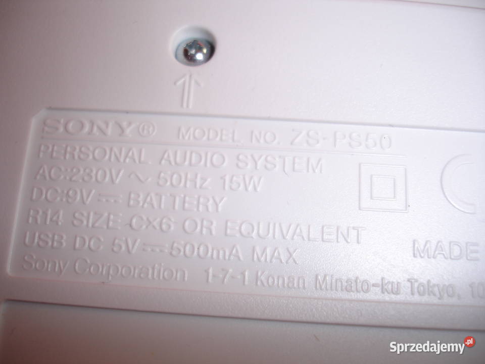 Radiomagnetofon SONY ZS50 Zielona Góra