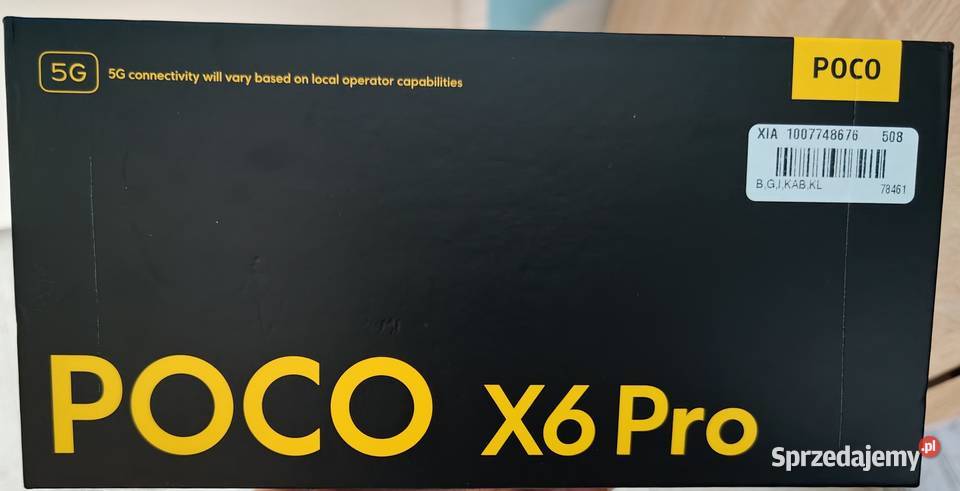 Telefon Smartfon POCO X6 Pro 5G Black 12GB RAM Warszawa