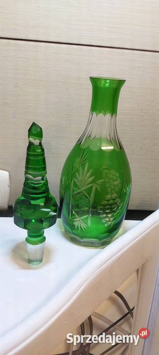 Karafka na wino wodę Butelka szklana kryształ śląskie Orzesze sprzedam