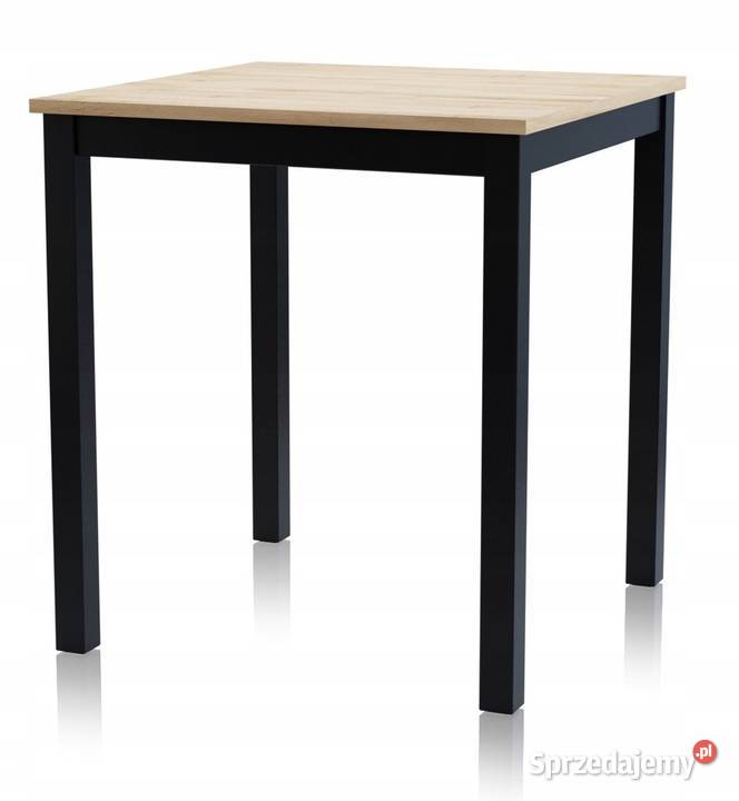 Stół kuchenny kwadratowy 68 x 68 x 75 CZARNY Biłgoraj