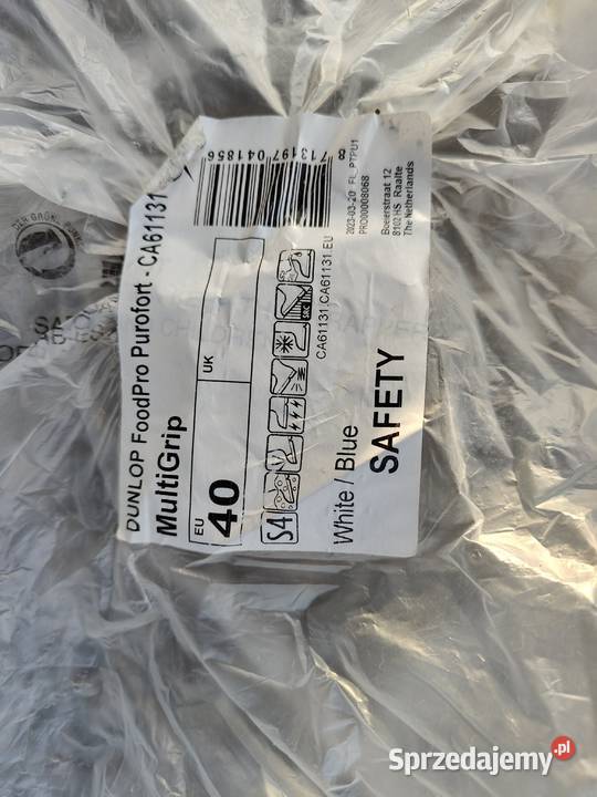Kalosze Dunlop Stiefel Purofort MultiGrip wei 40