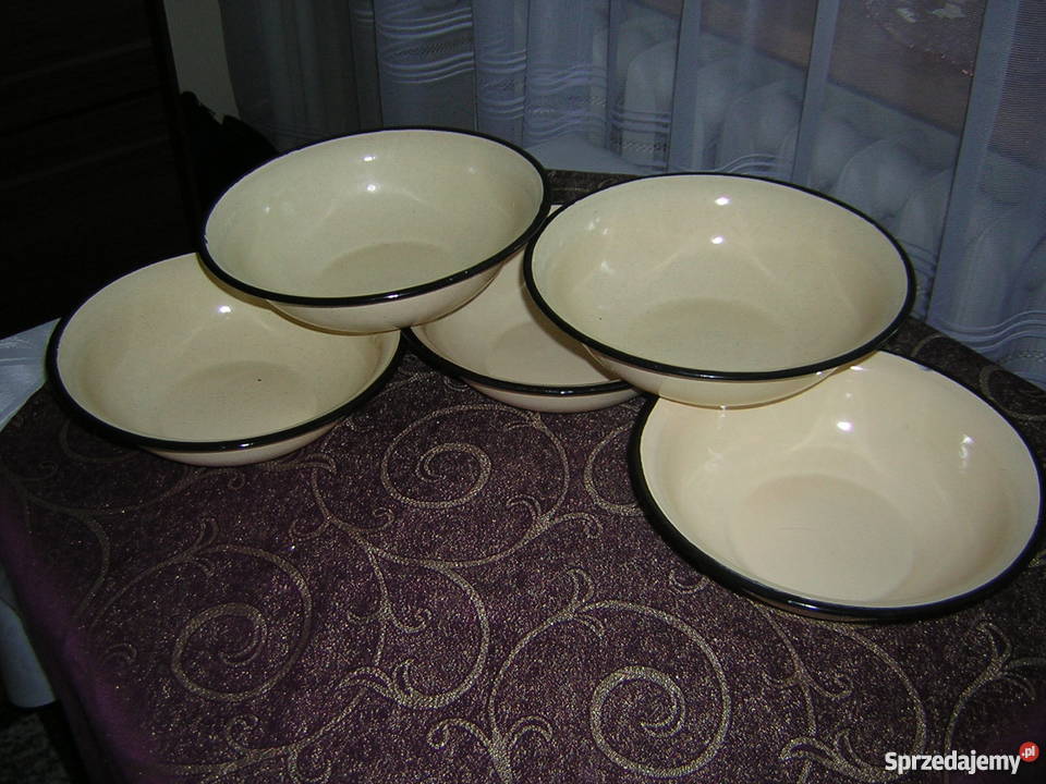 miski emaliowane z czasów PRL Warszawa