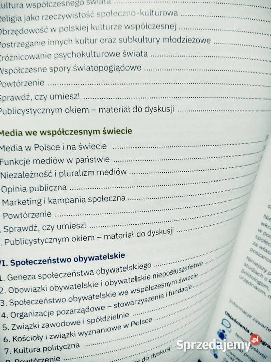 Wiedza o społeczeństwie wos rozszerzenie Antykwariat