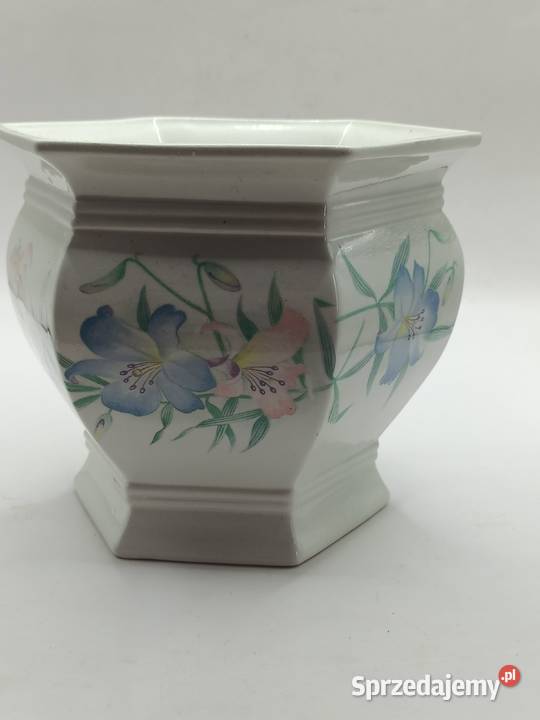 Doniczka osłonka sześciokątna letnie lilie ROYAL Zamość sprzedam