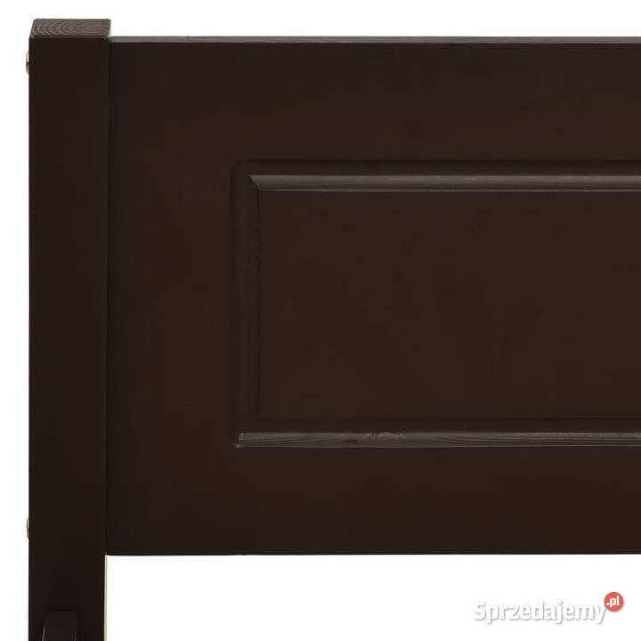 Rama łóżka z litego drewna sosnowego ciemny brąz 63cm Meble Warszawa