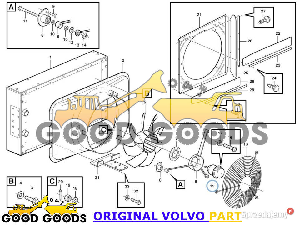 VOLVO POMPA HYDRAULICZNA WENTYLATORA 11116529 Władysławów