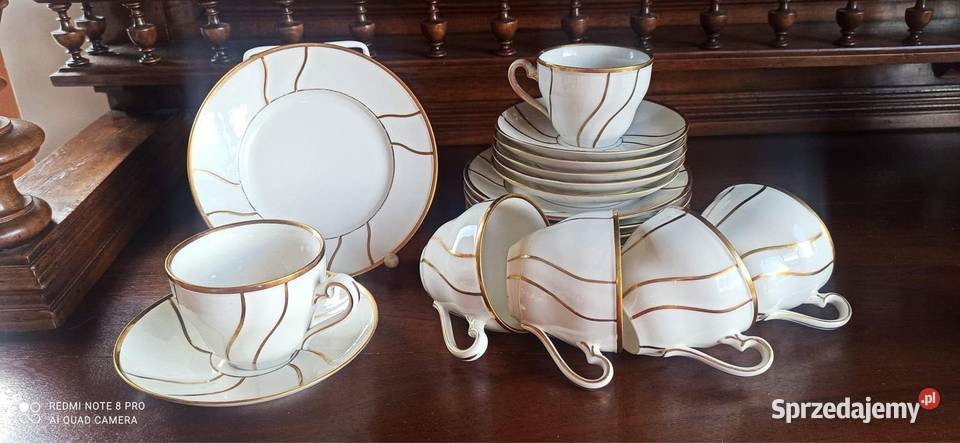 Filiżanka z talerzykiem KPM Kjobenhavn Gdańsk