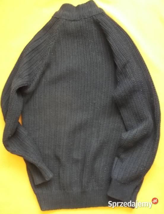 Sweter czarny ciepły golfDługi M Łódź