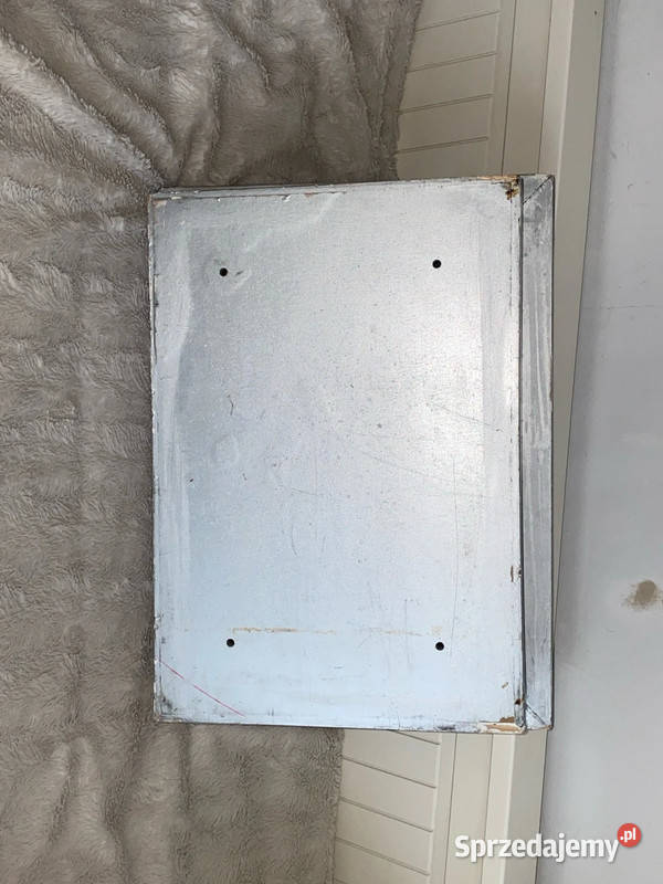 Lustro w srebrnej ramie 325 x 44 z szafka