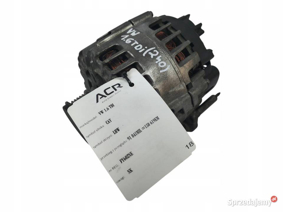 ALTERNATOR VW Golf Plus 16 TDI valeo 03L903023F Chełm