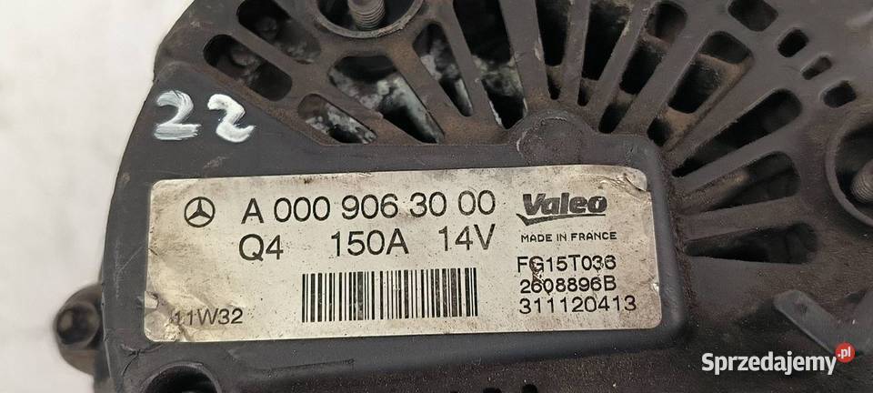 ALTERNATOR MERCEDES W204 A0009063000 osobowe Lipno