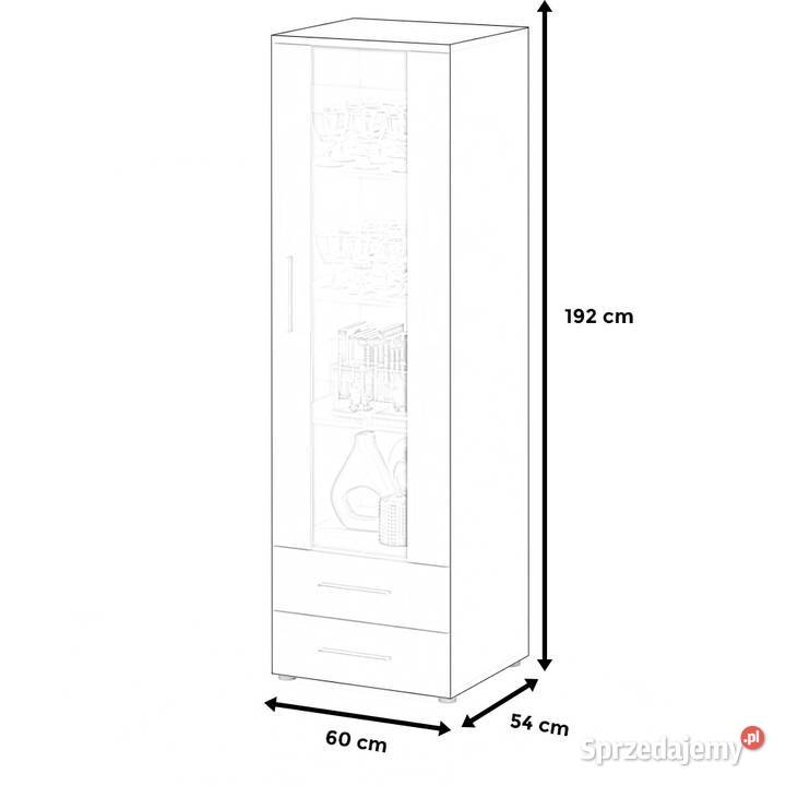 Komoda Witryna Szafka Słupek 2 Szuflady Salon 54cm warmińsko-mazurskie Elbląg sprzedam
