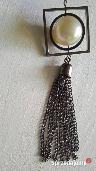 PRZEWIESZKA Z PERŁĄ DO NASZYJNIKA KOLCZYKA wielkopolskie Piła sprzedam