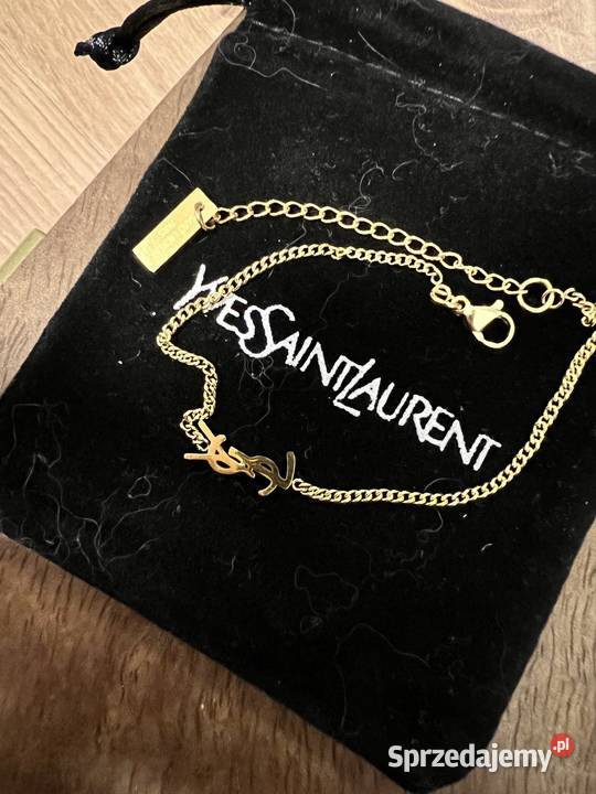 Bransoletka saint laurent gold nowa