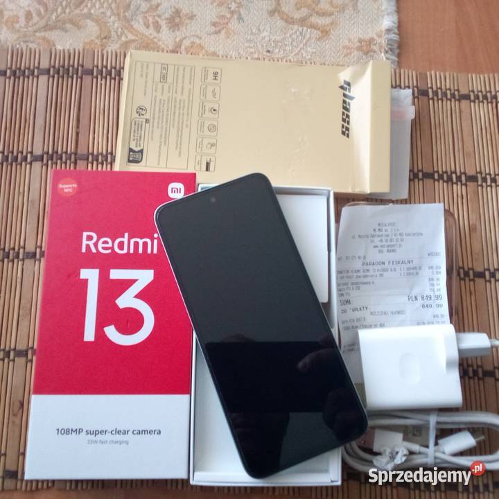 XIAOMI REDMI 13 8256 GB 679 OCEAN BLUEGwarancja Tomaszów Lubelski sprzedam