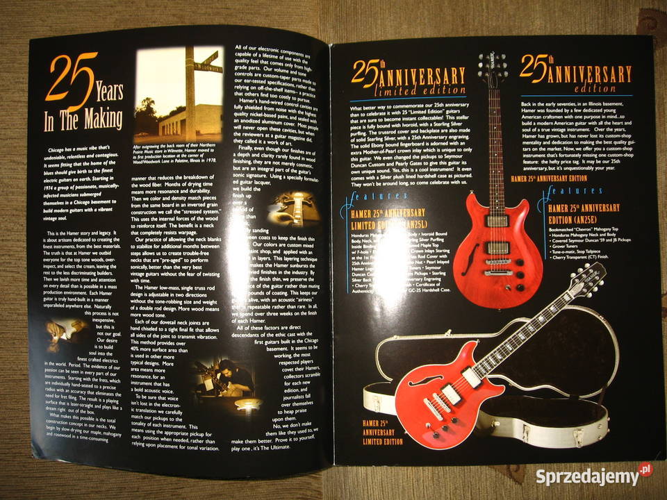 HAMER katalog gitar Kępice sprzedam