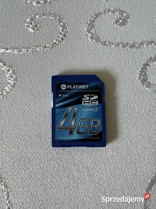 Karta pamięci Platinet SDHC 4GB Class 4 etui SD