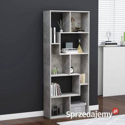 vidaXL Regał na książki betonowy szary 67x24x161 Warszawa