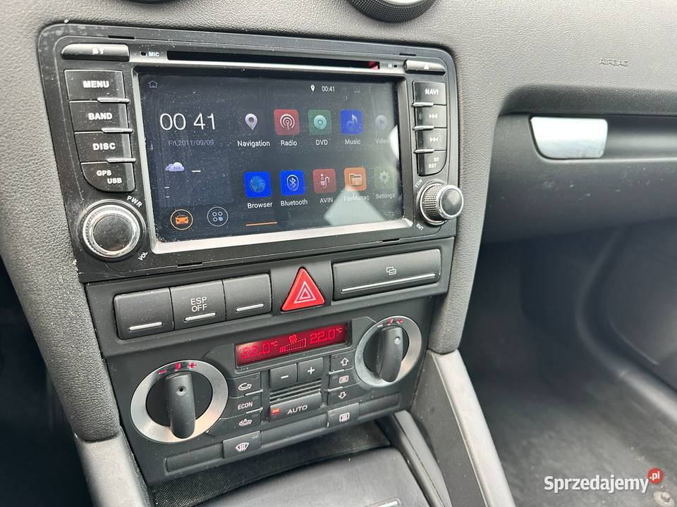 Audi A3 20 TDI Android NAVI Ładna Czarna Wieluń sprzedam