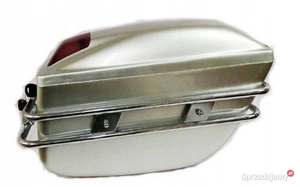 KUFRY BOCZNE DO MOTOCYKLA ZE STELAŻEM I LAMPĄ Sosnowiec