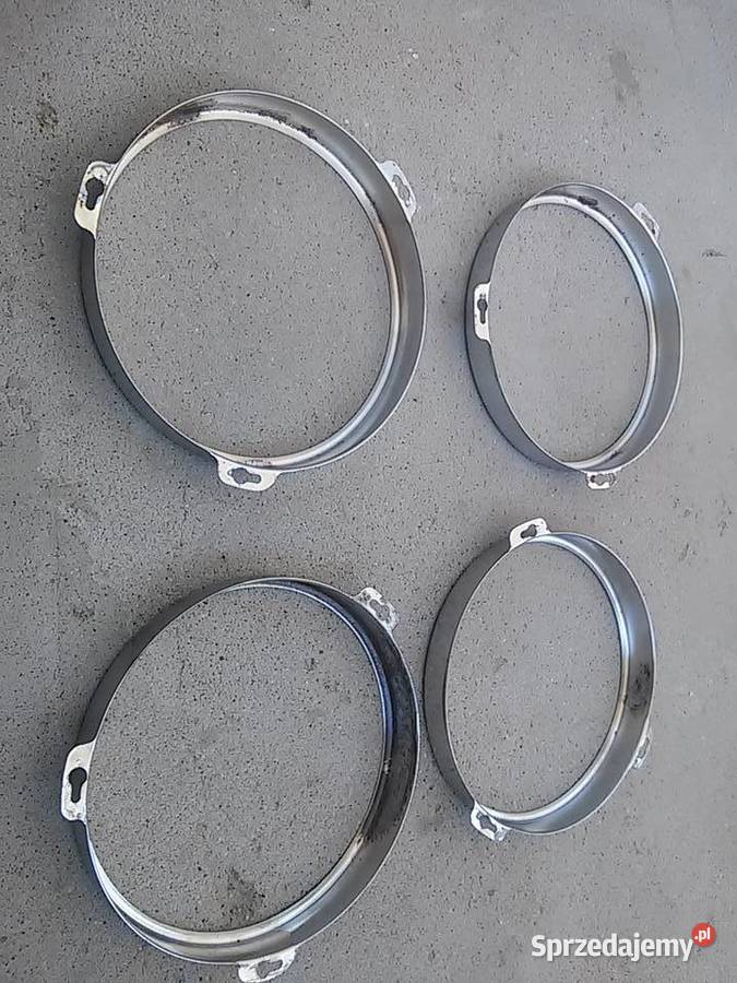 Ringi ramki do reflektorów FIAT 125p CHROM osobowe podlaskie Sokółka