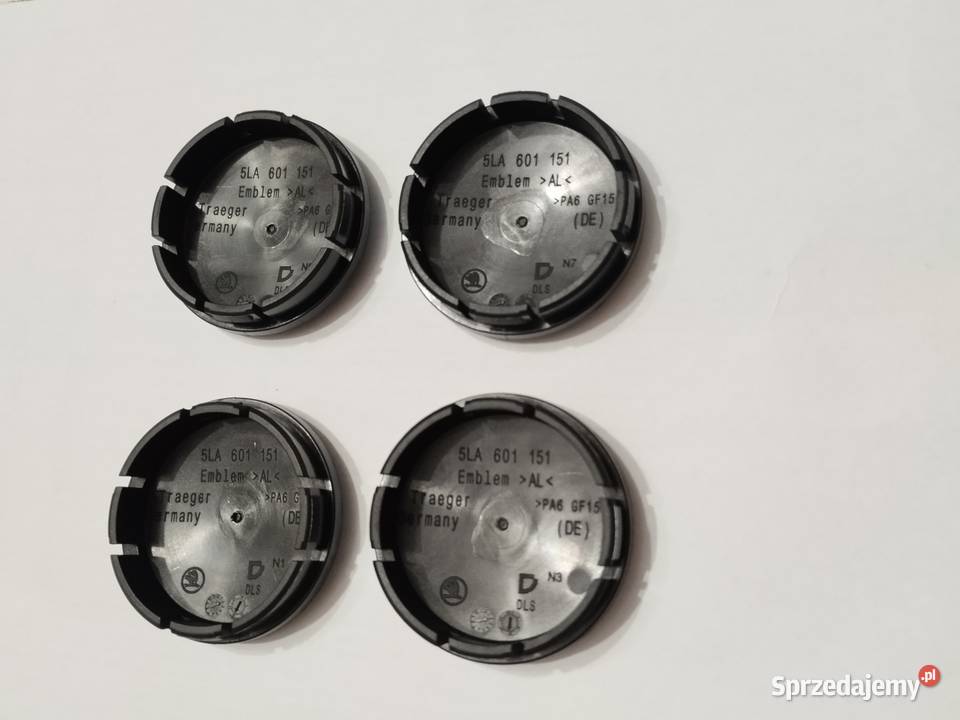 4 nowe oryginalne OE Skoda dekielki kapselki Akcesoria Kamocin