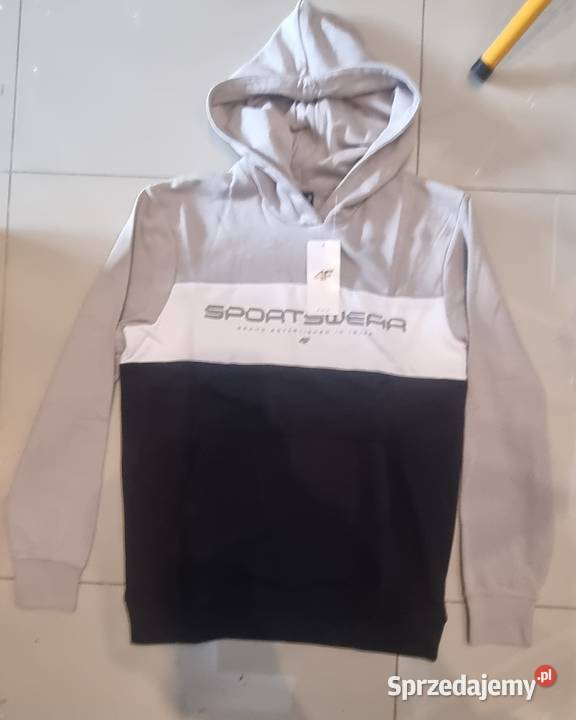 Bluza dresowa nierozpinana 4F z kapturem męska
